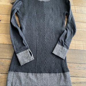 Ivivva sweater dress or tunic grey and metallic trim size 10